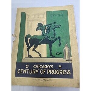 Chicago's Century Of Progress Rand McNally Magazine Art Deco 1933 World's Fair